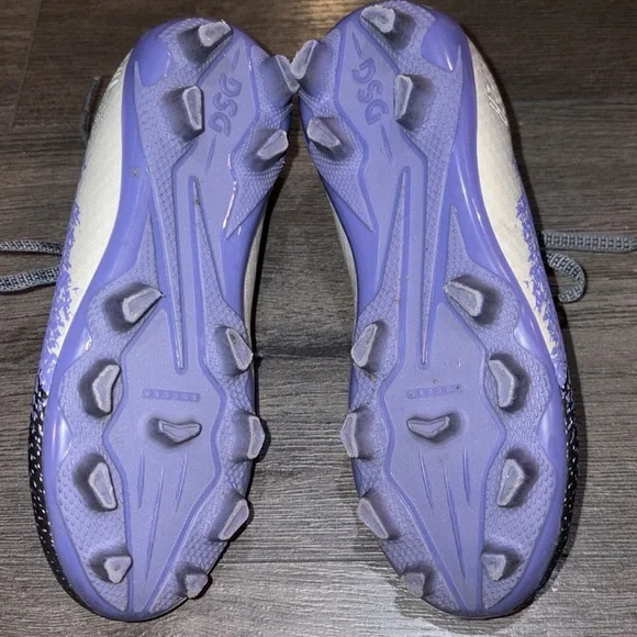 DSG Speed Viper Soccer Cleats Size 12 Black/Purple/Silver - Picture 9 of 13